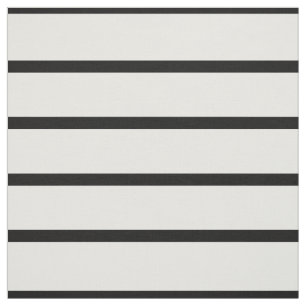 White and Black Stripes Design Fabric
