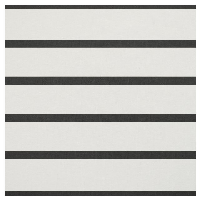 White and Black Stripes Design Fabric (Swatch)