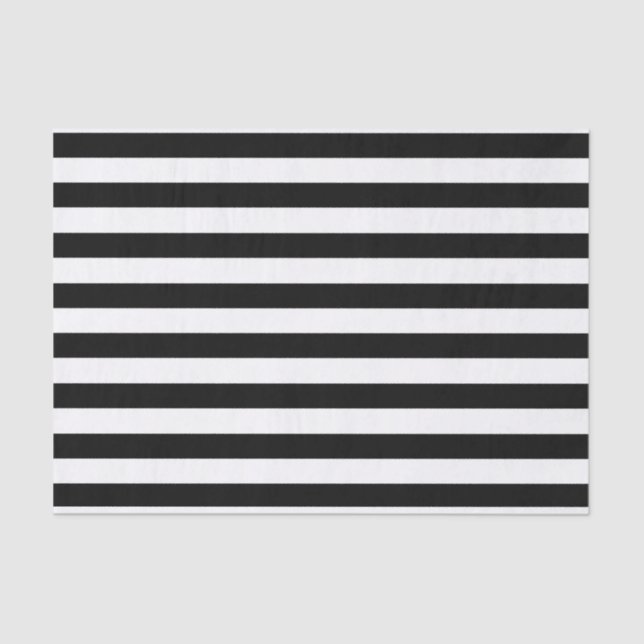 White and Black Stripes tissue paper (Front)