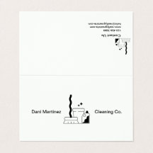 White and Black Text Simple Cleaning Services