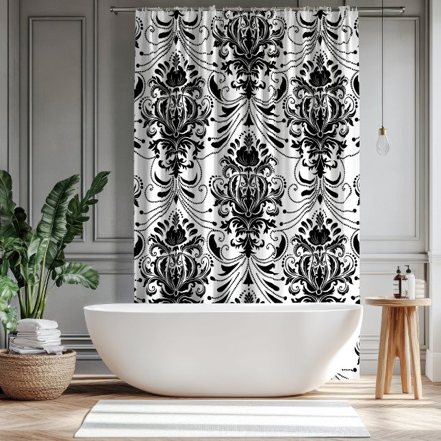 White and Black Vintage Ornamental Damask Pattern (Creator Uploaded)