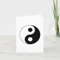White and Black Yin and Yang Symbol