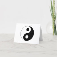 White and Black Yin and Yang Symbol