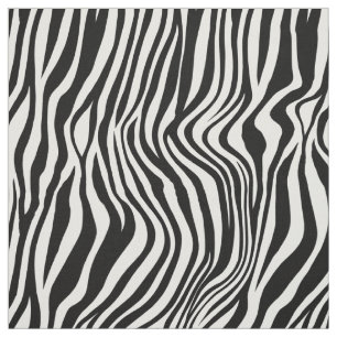 White and Black Zebra Print Fabric