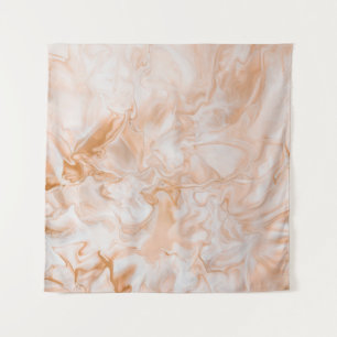 WHITE AND BLUE ABSTRACT PAINTING TAPESTRY