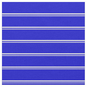 White and Blue Coloured Striped Pattern Fabric