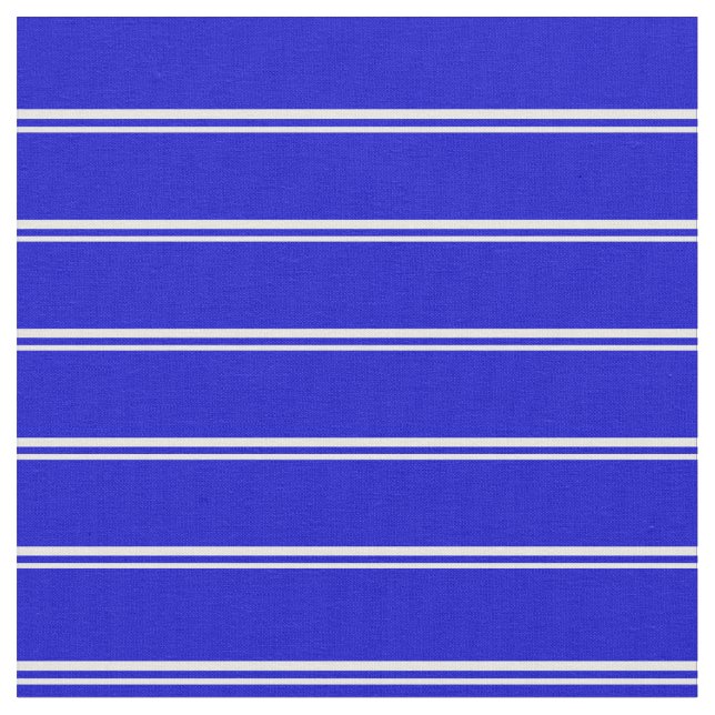 White and Blue Coloured Striped Pattern Fabric (Close Up)