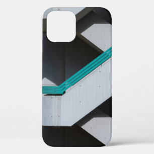 WHITE AND BLUE CONCRETE BUILDING iPhone 12 CASE