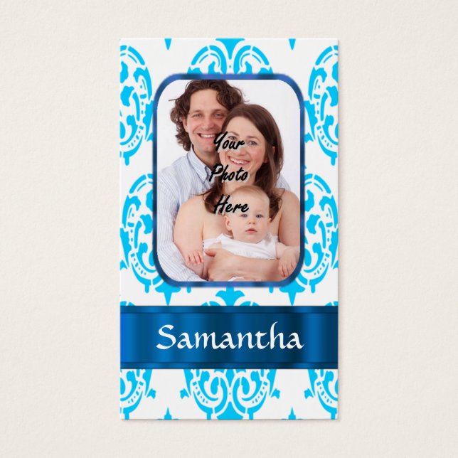 White and blue damask (Front)
