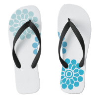 White and Blue Floral