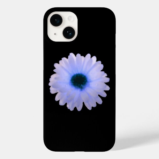 White and Blue Marigold Case-Mate iPhone Case (Back)