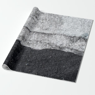 White and blue stone fragment wrapping paper