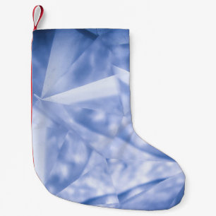 White and blue suit jacket small christmas stocking