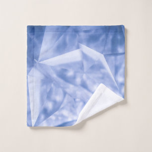 White and blue suit jacket wash cloth