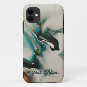 white and blue water splash iphone cases