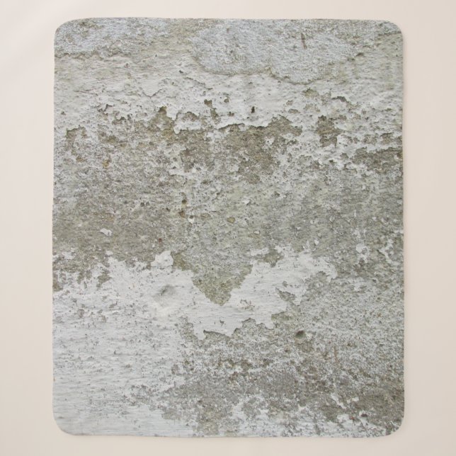White and brown area rug sherpa blanket (Front)
