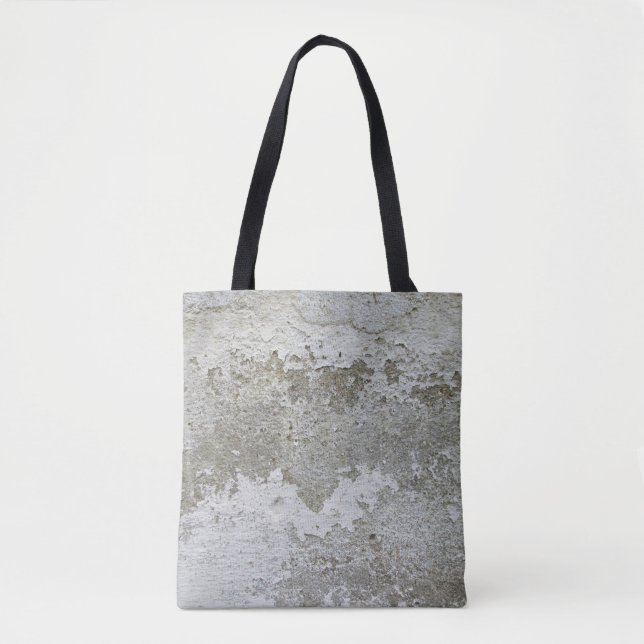 White and brown area rug tote bag (Front)