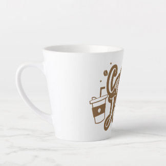 White and brown coffee cup