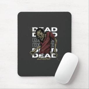 White and Brown Dead Zombie Mousepad