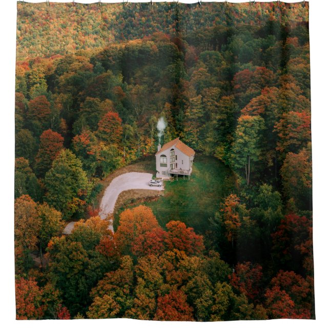 WHITE AND BROWN HOUSE SURROUNDED BY TREES (Front)