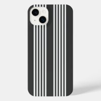 White and charcoal five stripes pattern