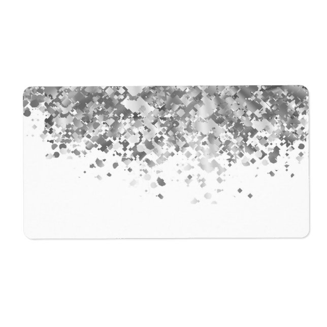 White and Faux glitter personalized (Devant)