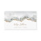 White and Gold Agate Business Card