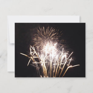 White and Gold Fireworks I Patriotic Celebration