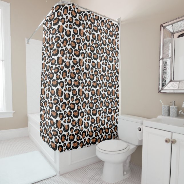 White and Gold Foil Cheetah - Leopard Pattern (In Situ)