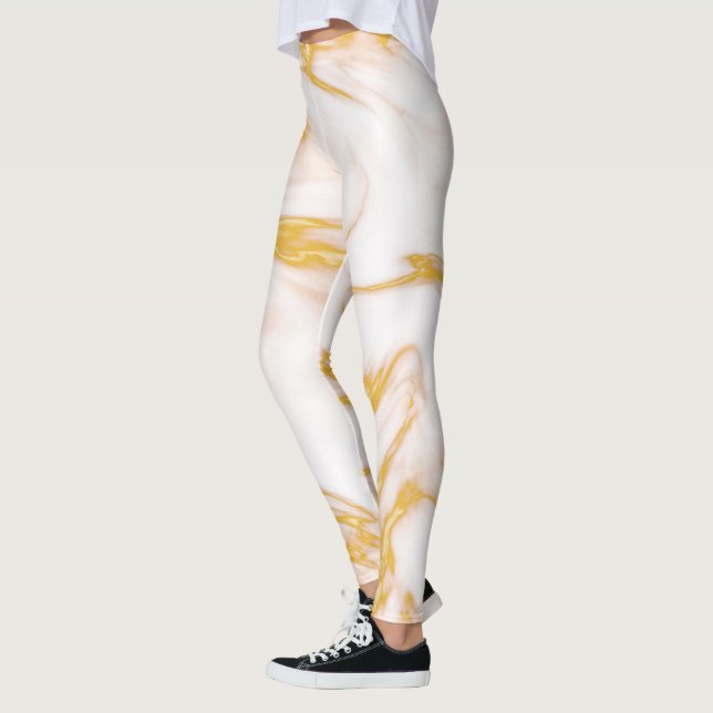 White And Gold Leggings (Left)