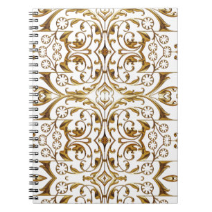 White and Gold Luxury Notebook