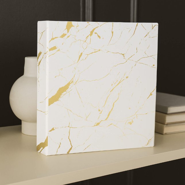 White and Gold Marble Designer Binder (Creator Uploaded)