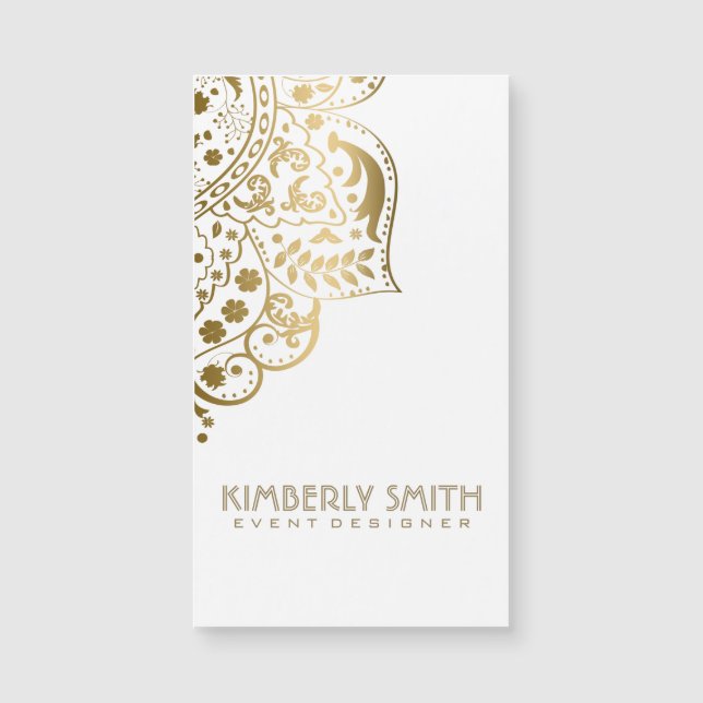 White And Gold Ornament (Front)