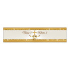 White and Gold Paper Napkin Rings for Wedding