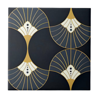 white and gold wall tiles classic