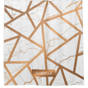 White and Golden Marble