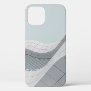 WHITE AND GRAY BUILDING STRUCTURE iPhone 12 CASE