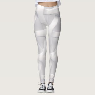 white and gray illusion leggings