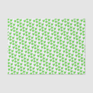 White and Green Helicopter Birthday Party Tissue Paper