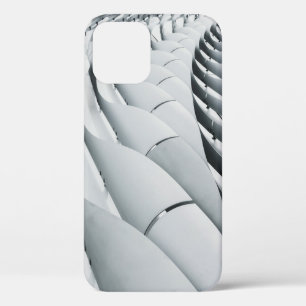 White and grey building structure iPhone 12 case