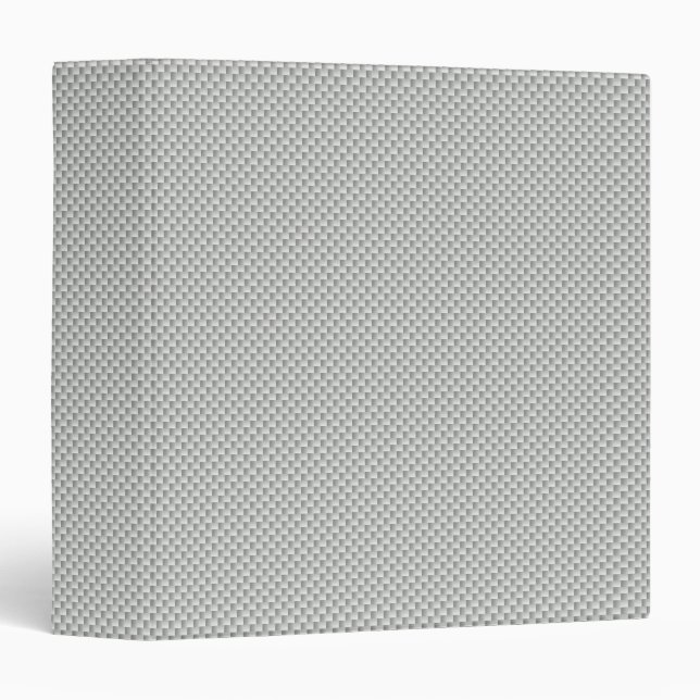 White and Grey Carbon Fibre Graphite Binder (Front/Spine)