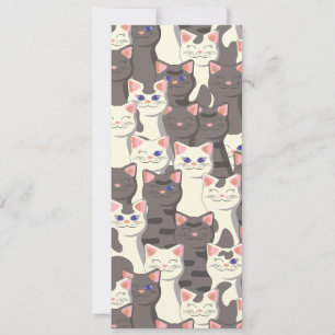 White and grey cats pattern