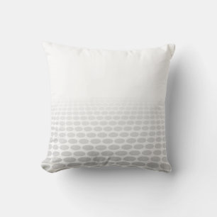 White and Grey Circles Accent Throw Pillow