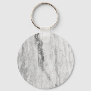 White And Grey Marble Texture Pattern Keychain