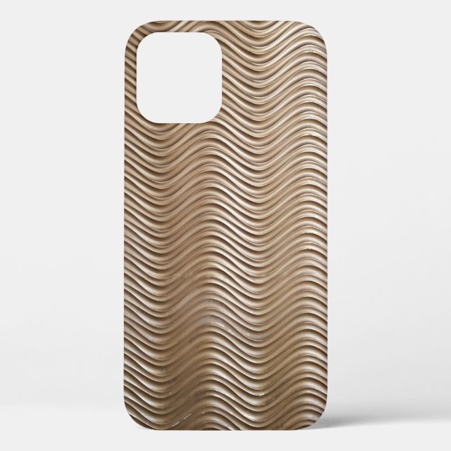 White and grey striped textile Case-Mate iPhone case (Back)
