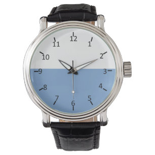 White and Light Blue Watch