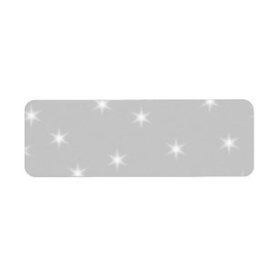 White and Light Grey Star Pattern.