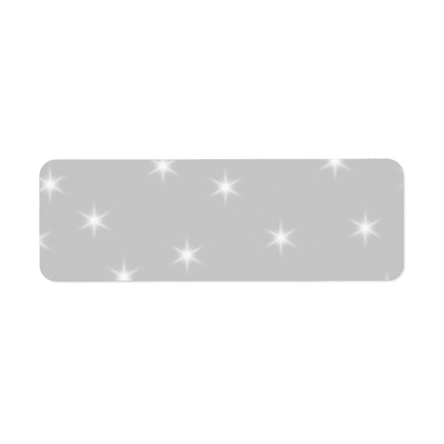White and Light Grey Star Pattern. (Front)