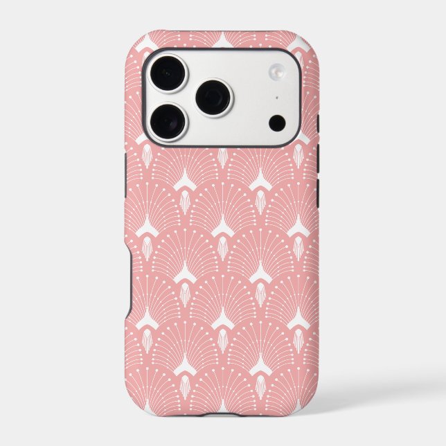 White and link art-deco geometric pattern (Back)