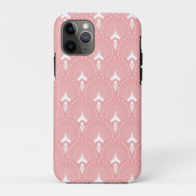 White and link art-deco geometric pattern Case-Mate iPhone case (Back)